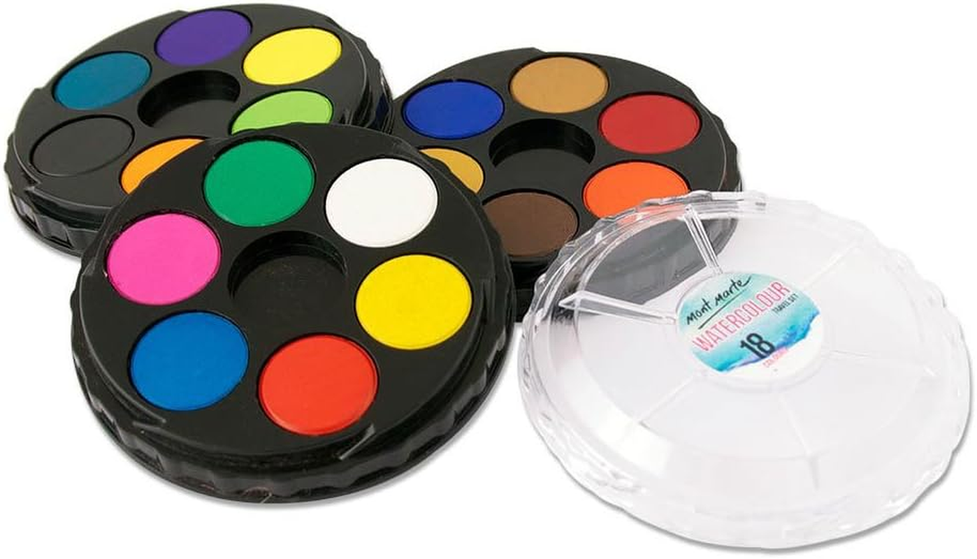 Mont Marte Watercolour Travel Set 19-Pieces Set image number 2