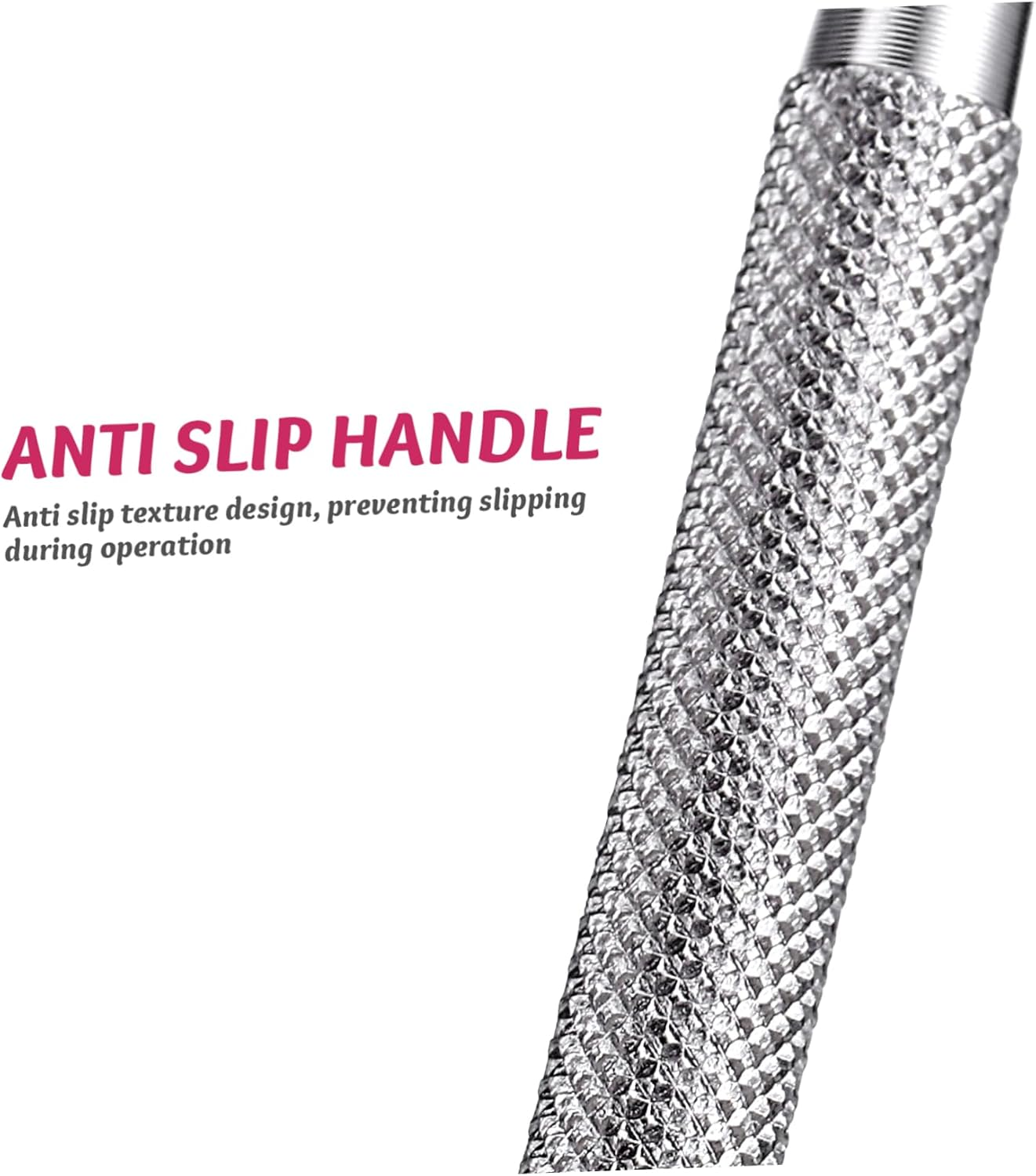 Kichvoe 4Pcs Stainless Steel Cuticle Pusher Triangle Nail Art Scraper Gel Remover Tool for Manicure and Pedicure and Ergonomic Design Elegant Silver Finish image number 4