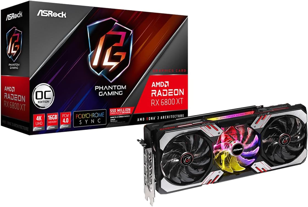 Asrock AMD Radeon RX 6500 XT Phantom Gaming D 4GB OC GDDR6 0Db Silent Cooling 18 Gbps 64-Bit 7680 X 4320 Graphics Card Dual Fan HDMI Displayport image number 6