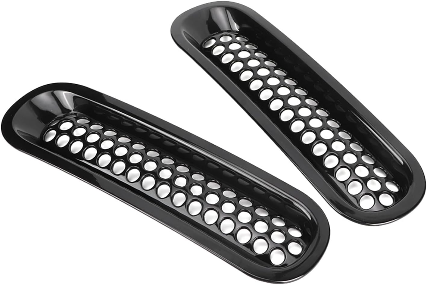 7Pcs Car Front Bumper Mesh Grille Replacement for JK 2007 2015ABS Direct Fit Upgrade Hood Grille Accessory image number 1