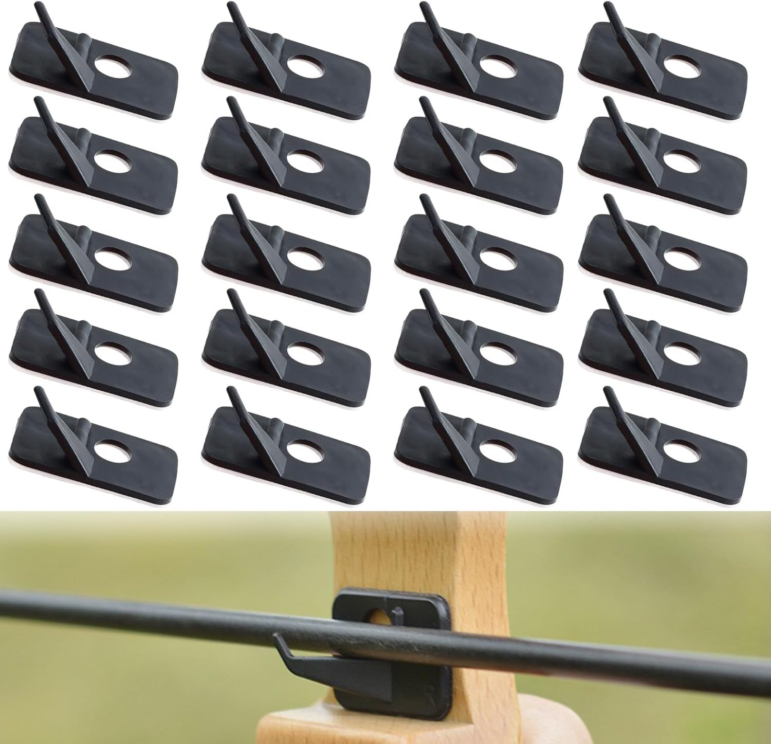 PESSILIN Arrow Rest for Compound Bows，Arrow Rest for Recurve Bow, Recurve Bow Accessories(20 Pcs&Right Hand) image number 3