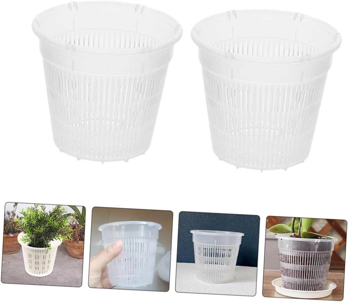 CANIGHT 6Pcs Breathable Pots Plant Containers for Gardening for Orchids and Flowers Flexible and Wear-Resistant image number 3