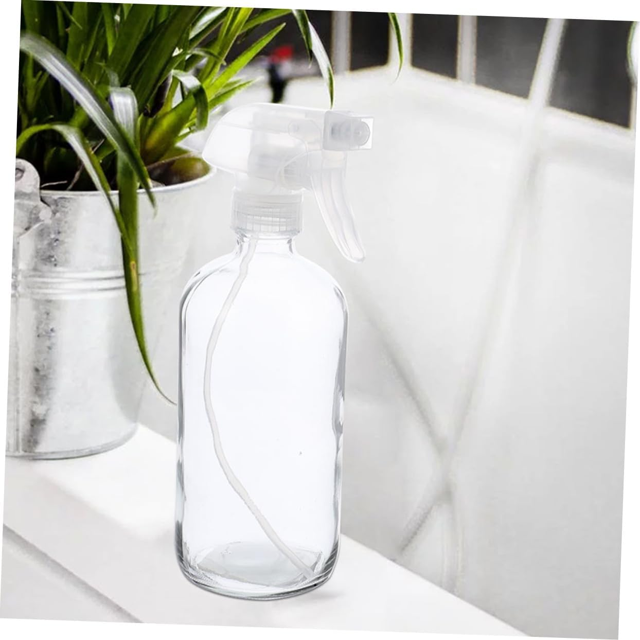 Healvian 2Pcs 500Ml Glass Refillable Spray Bottles Portable for Salon Home Cleaning and Gardening Liquid Misting image number 3