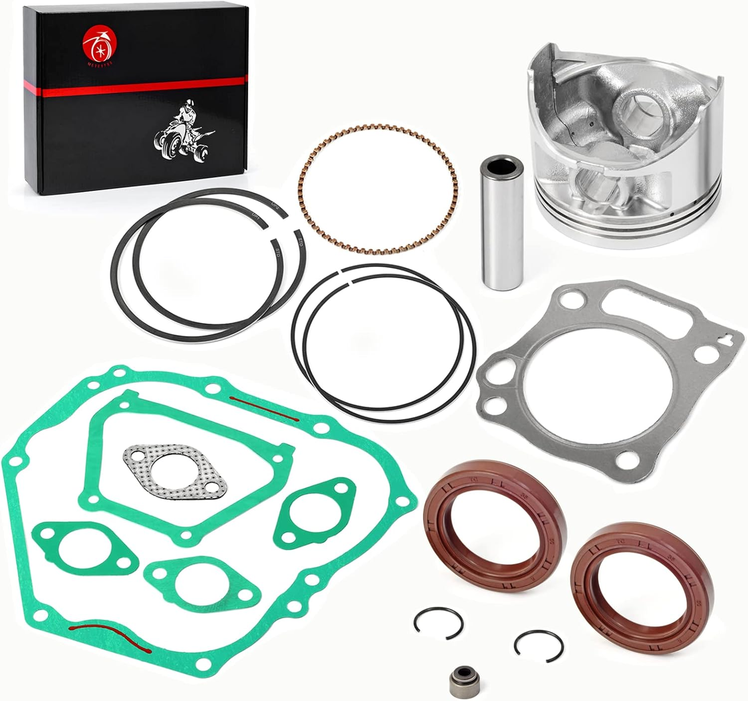 357Cc Engine Rebuild Kit Std Piston & Rings Gaskets Seals for Yamaha G21 G22 G23 G27 G28 2001-2009 YXP700A YXP1000A Pro Hauler 700 1000 2004-2006 YDR-A YTF-1 YTF-2 2007-2018 image number 4