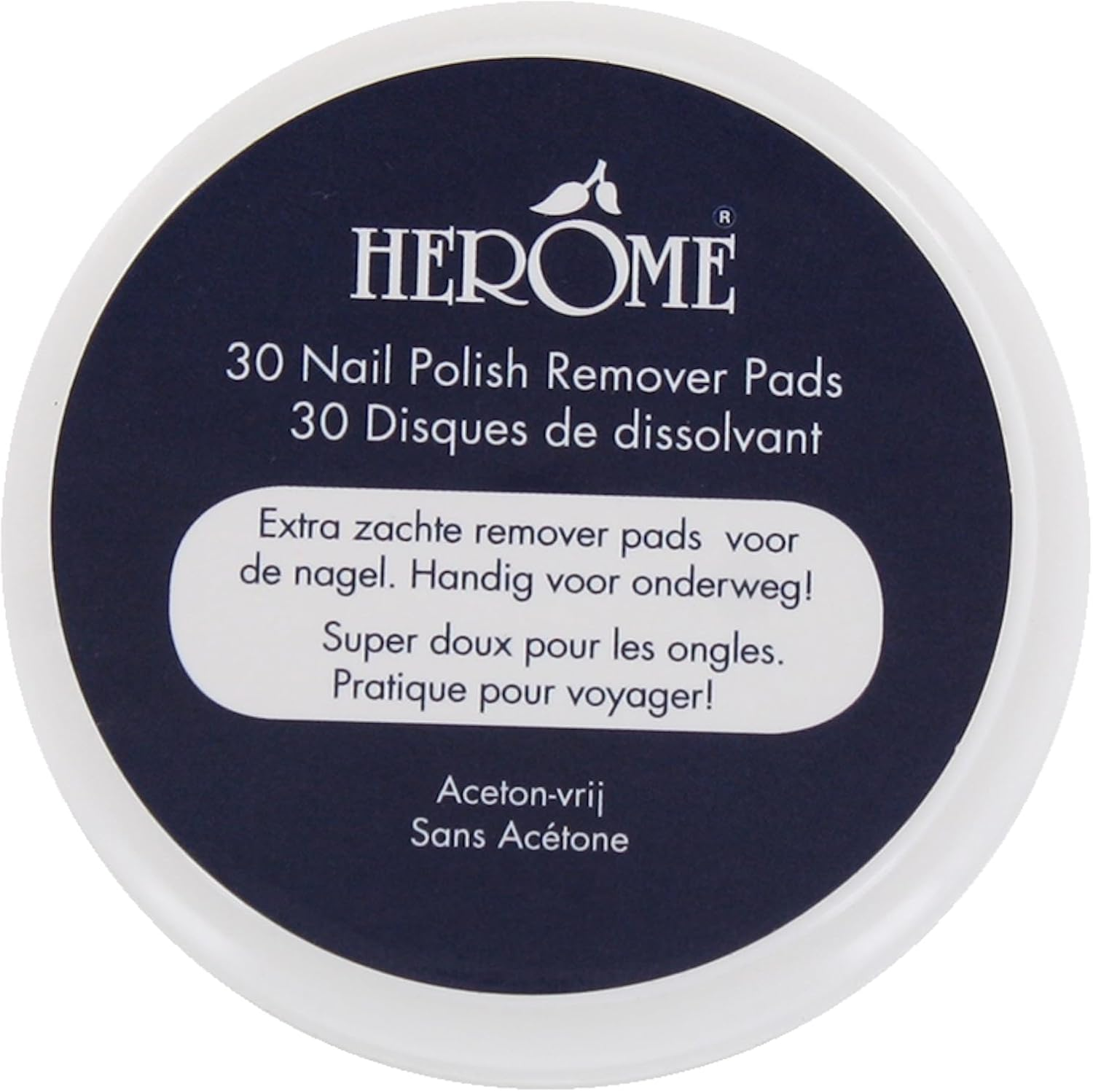 Herome Nourishing Nail Polish Remover Pads - Acetone-Free, Mild & Nourishing, Berry Scent, 30 Pads image number 5