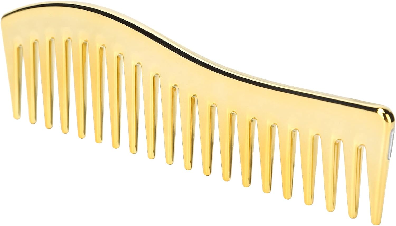 Wide Tooth Comb Set, Detangling Plastic Hair Comb for Women (Golden) image number 6