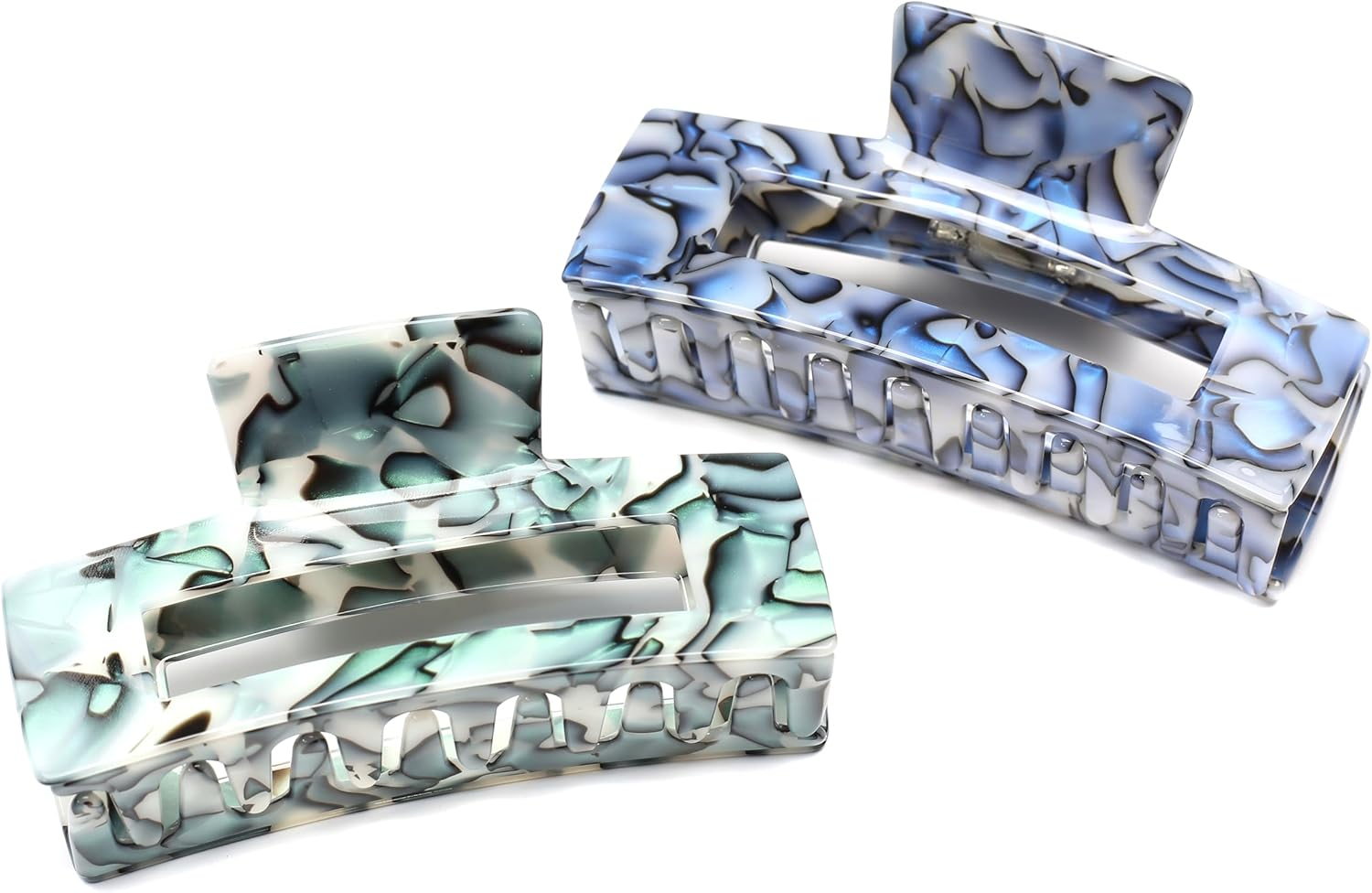 Qingoo Giant Blue Hair Clip Large Beautiful Hair Clip Women'S Headdress Elegant Hair Accessory 1 Piece (13 Cm X 6 Cm, Blue) - Blue image number 5