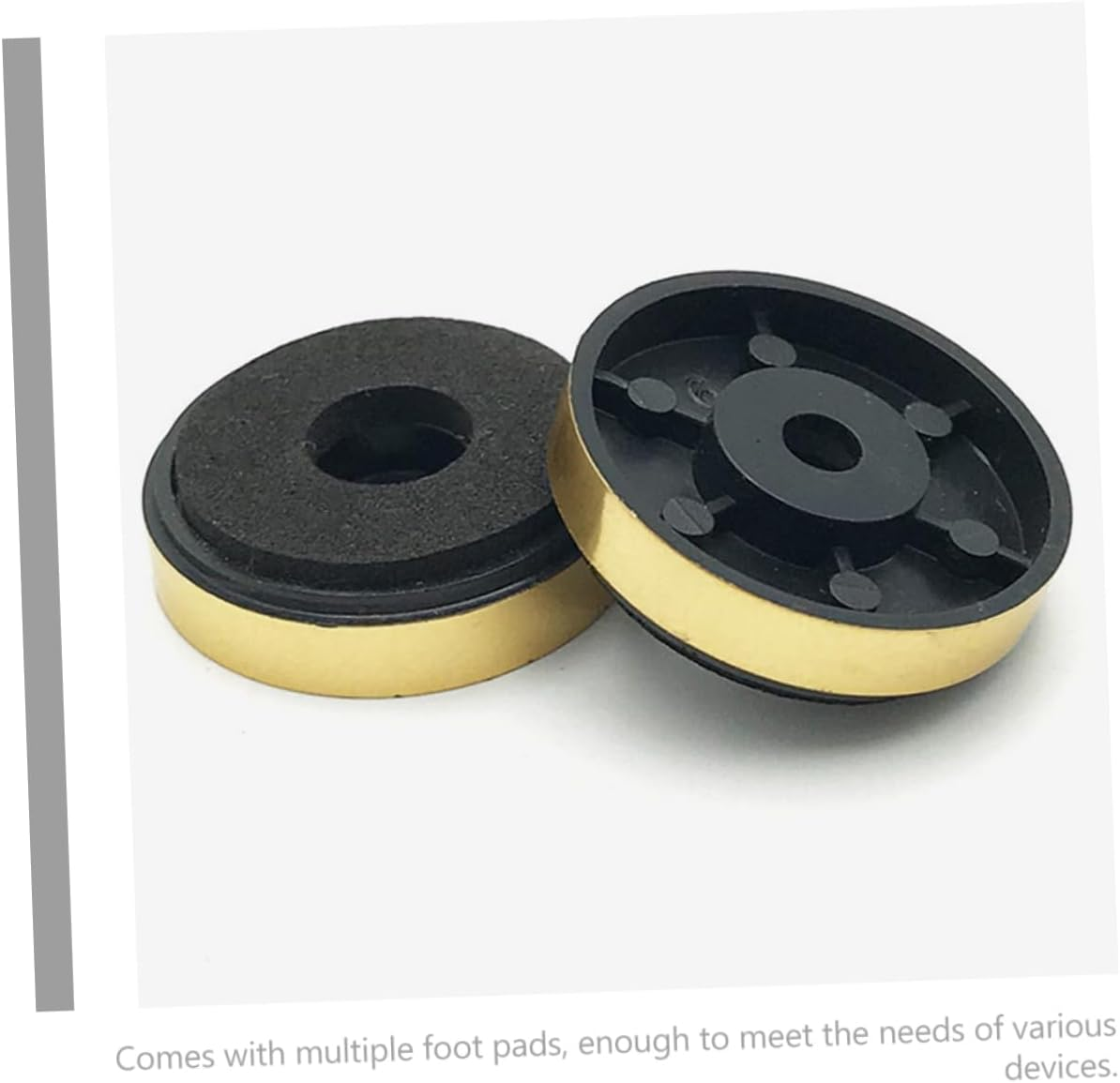 PHENOFICE 12Pcs Speaker Isolation Feet Pads Vibration Damper Speaker Spikes Floor Protector for Audio Amplifier Subwoofer Stand with Gold, Silver and Black Colors for Home Theater and Hifi Systems image number 6