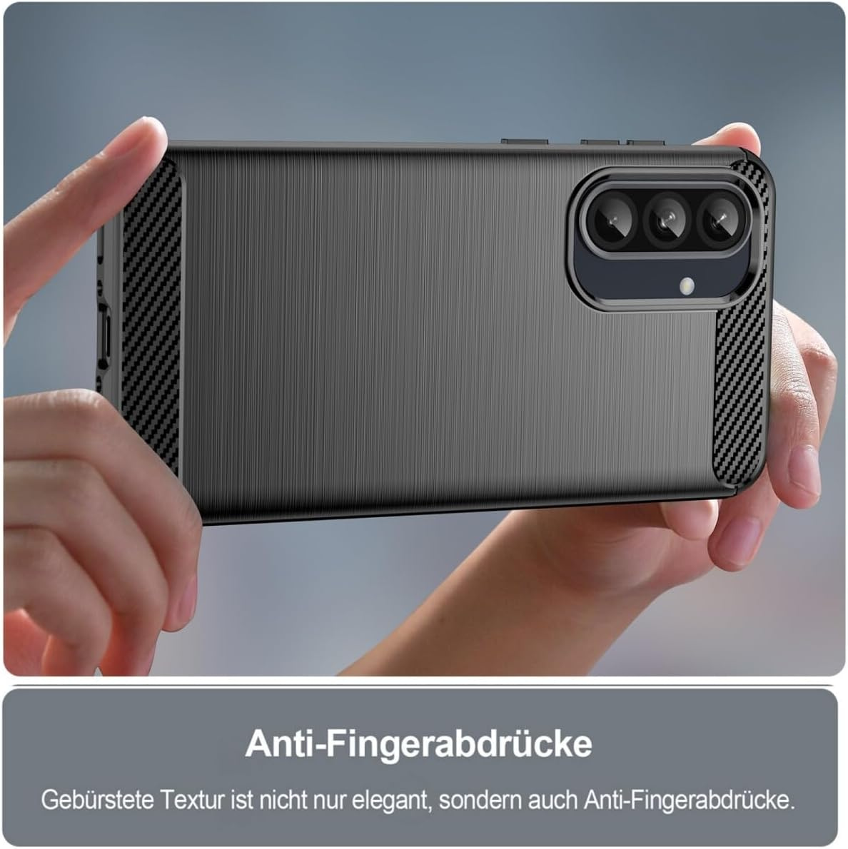 Case Compatible with Samsung Galaxy A36 / A56, Mobile Phone Case for Galaxy A36 / A56, Carbon Mobile Phone Case, Black image number 4