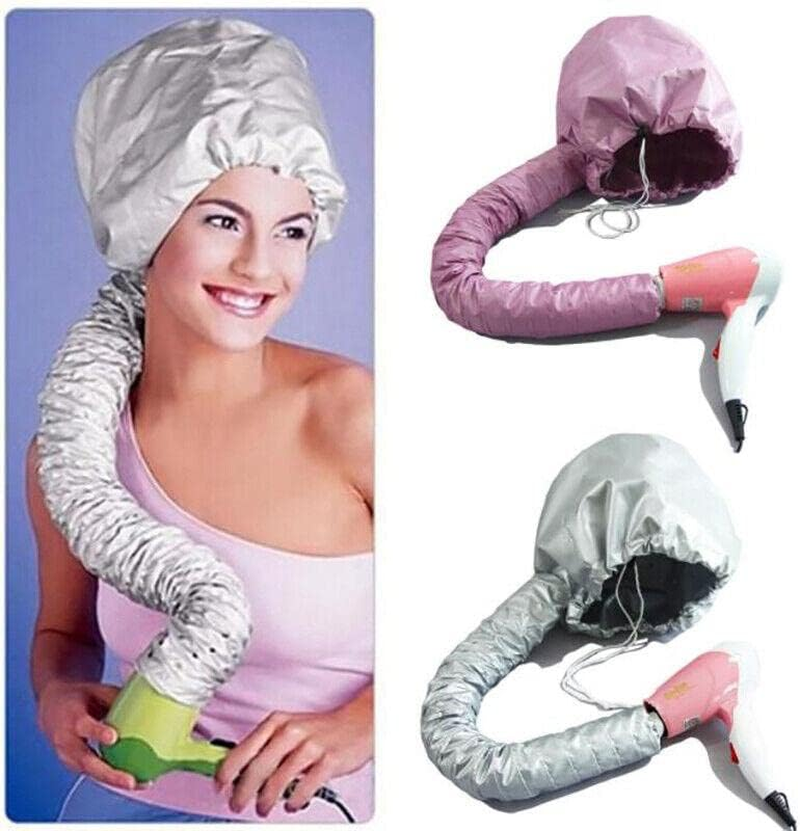 Bonnet Hair Drying Cap Hat Hood Soft Womens Blow Dryer Hairdressing Tool Home, Ideal for Deep Conditioning and Heat Treatments, 10.2X16.9 In image number 6
