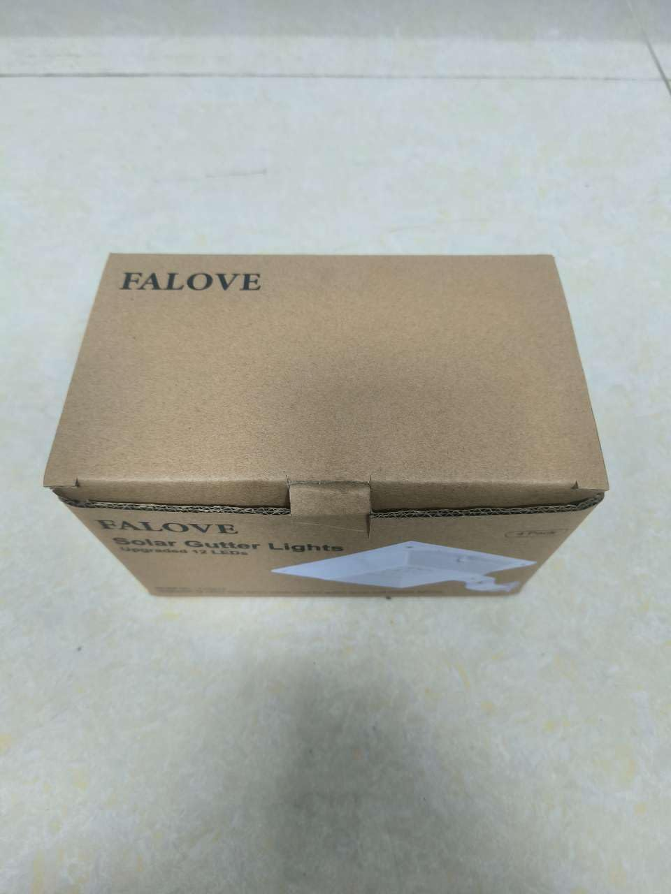 4 Pack White Solar Powered Gutter Lights Outdoor Decorative Waterproof 12 Leds Yard Lamp for Lighting Fence, Railing, outside Wall, Deck, Garden, Path, Backyard, Walkway, Patio, Holeless Installation