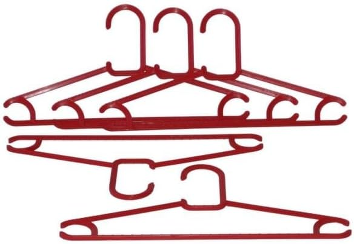 Homeleisure Kids Coat Hanger, Red (Pack of 5) image number 2