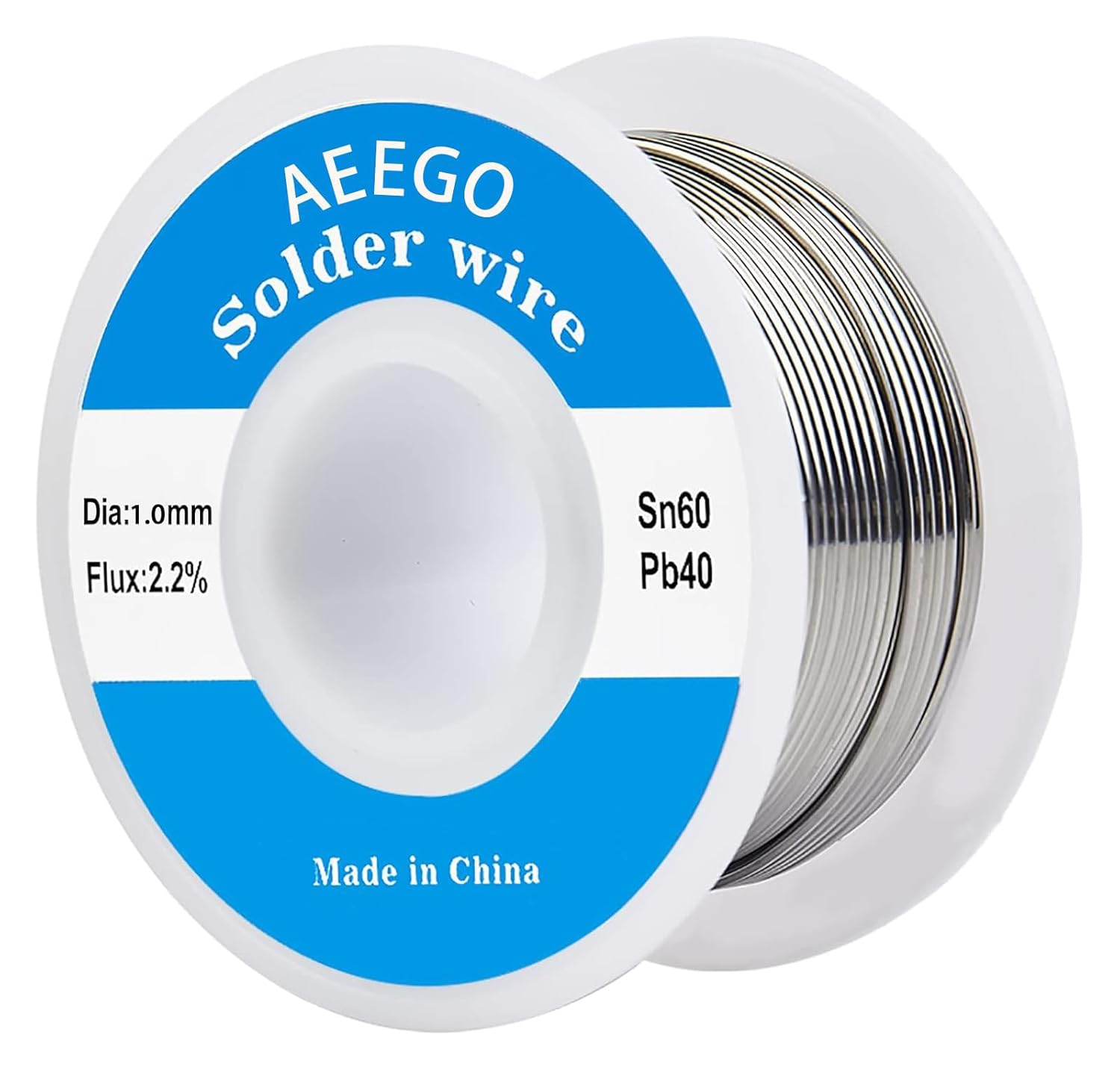 60/40 Tin-Lead Solder Wire (With Rosin Core) for Electrical Soldering 0.039" (1.0Mm-50G)
