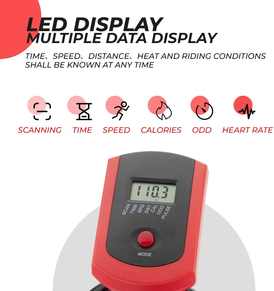 ALSTON Indoor Flywheel Fitness Stationary Bike Home Gym Spin Exercise Bike Stationary, Fitness Spin Bike Home Gym Workout Commercial Cycling Indoor image number 3