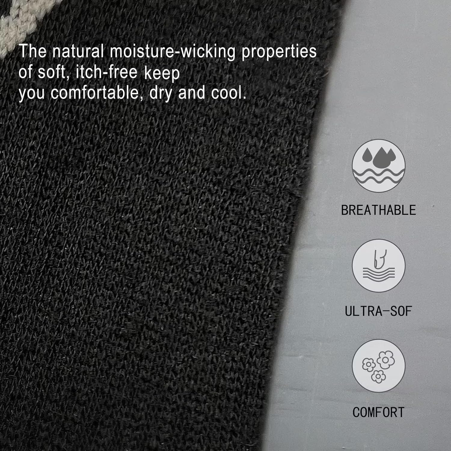 BLAZDEVE 2Pairs Ski Socks for Women Men, Thermal Knee High Snowboarding Skiing Socks, Breathable Compression Socks for Hiking, Snowboarding image number 5