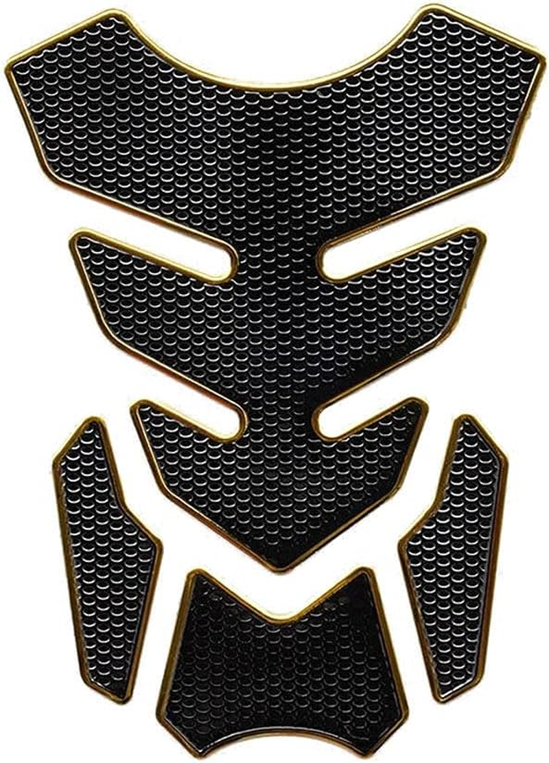 1 Set Universal 3D Motorcycle Gas Tank Sticker, Fuel Tank Protector Decal Pad Self-Adhesive and Waterproof - Blue