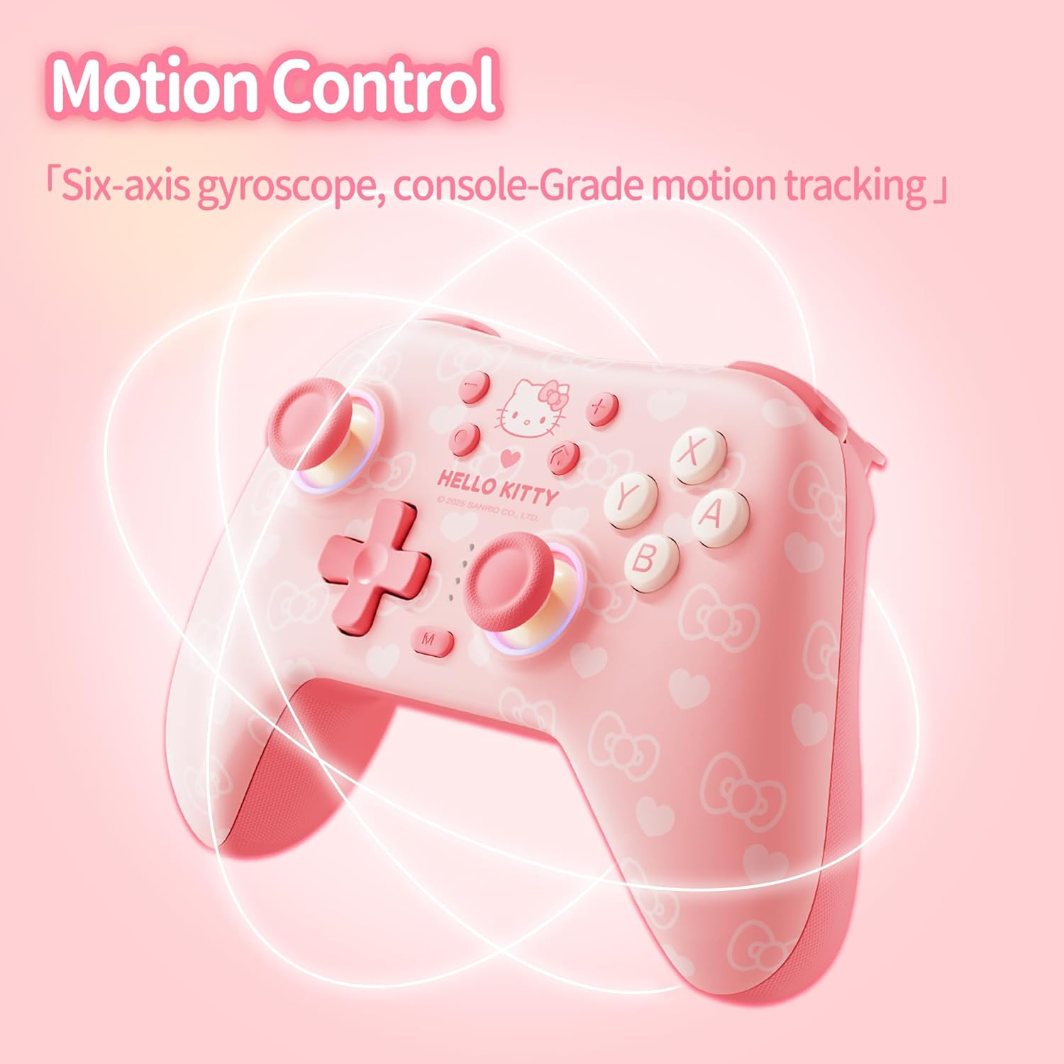 Kuitmor Wireless Controller for Pc/Linux/Switch/Ios/Android, One-Key Pairing Wake up Bluetooth Controller, 1000Mah Battery 6-Axis Motion Linear Motor Gaming Controller - HLK image number 5