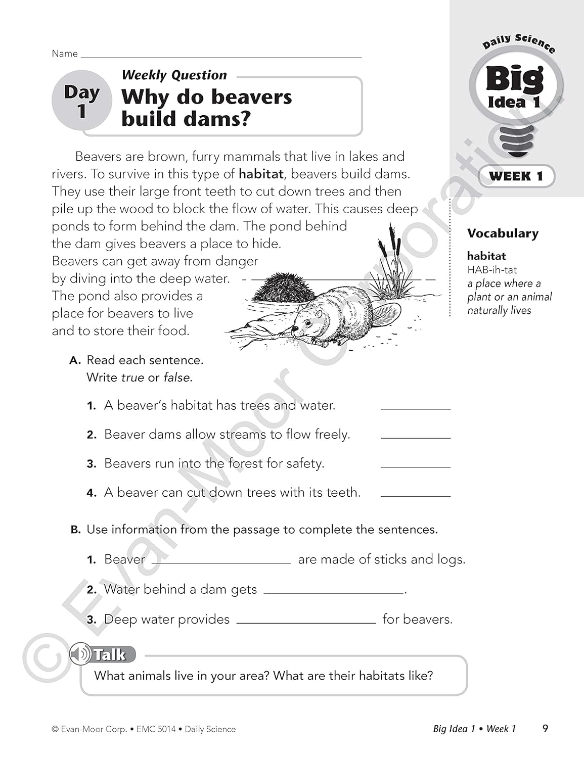 Evan-Moor Daily Science, Grade 4 Homeschooling & Classroom Resource Workbook, Printable Worksheets, Teaching Edition, Earth, Life, and Physical Science, Vocabulary, Test Prep, Hands-On Projects image number 1