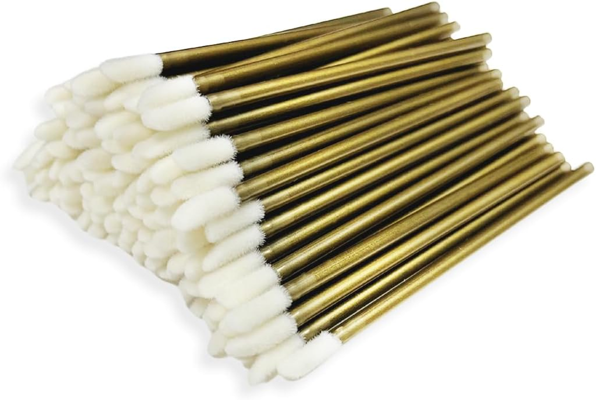 TEAONE Lip Brushes, 100 PCS Lipstick Brush for Makeup, Beauty, Oral (9.2Cm/3.62In) image number 3