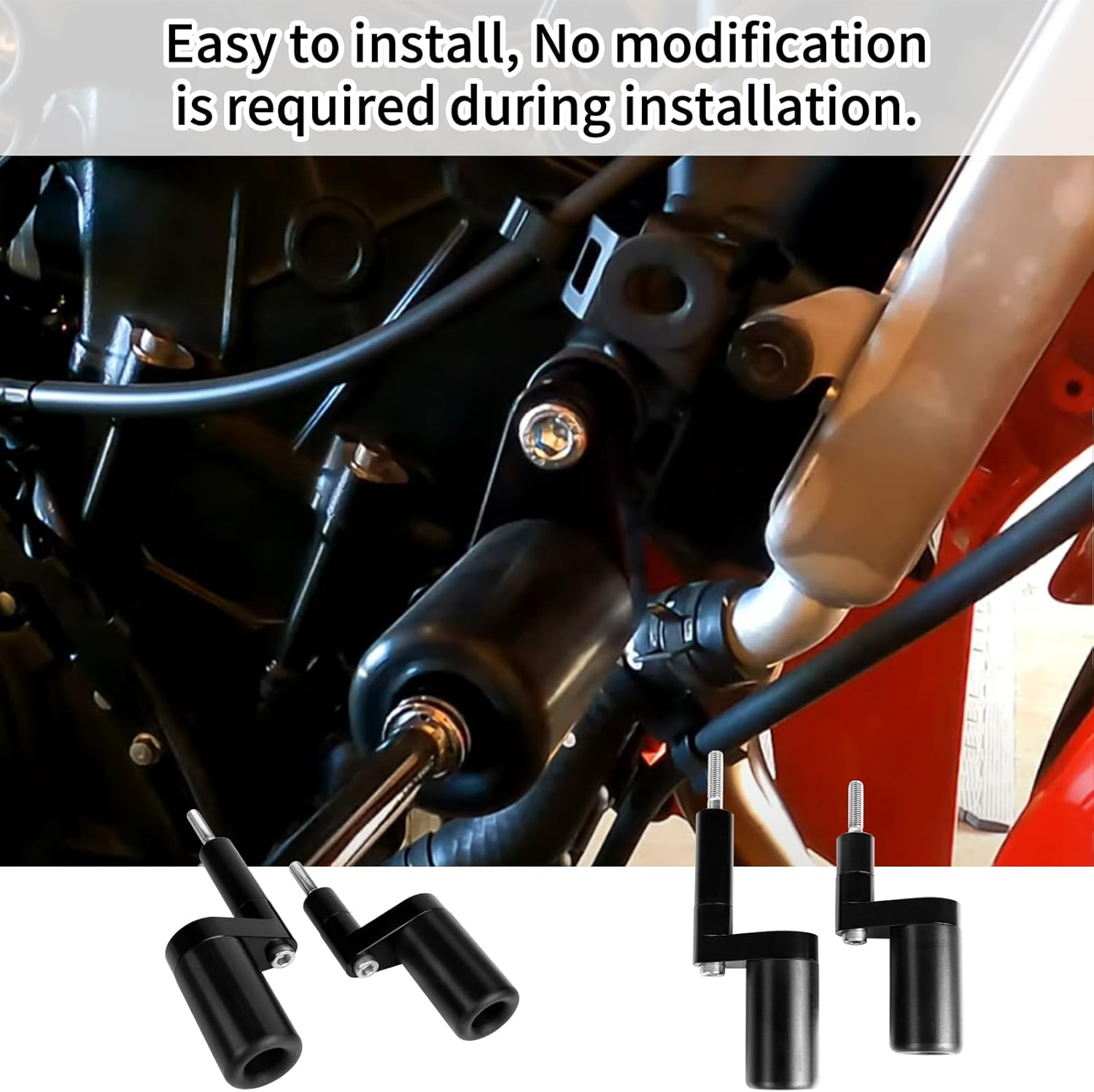 No Cut Frame Sliders Fits Kawasaki Ninja 400 Z400 Z 400 for ABS & NON ABS Models 2018-2023 750-4159