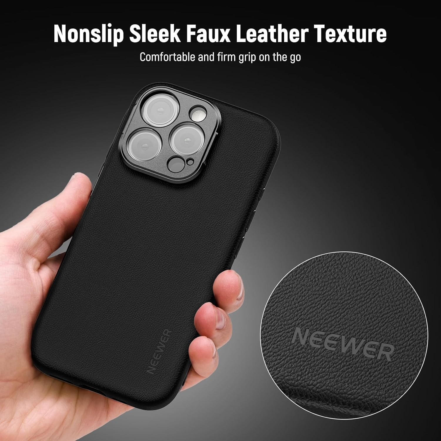 NEEWER Phone Case for 17 Pro Max,Modular Protective TPU/PC Phone Cover with 67Mm Thread Filter Ring,17Mm Lens & T Mount Lens Backplates Compatible with Moment Magsafe Iphone 17 Pro Max,Pa134 image number 4
