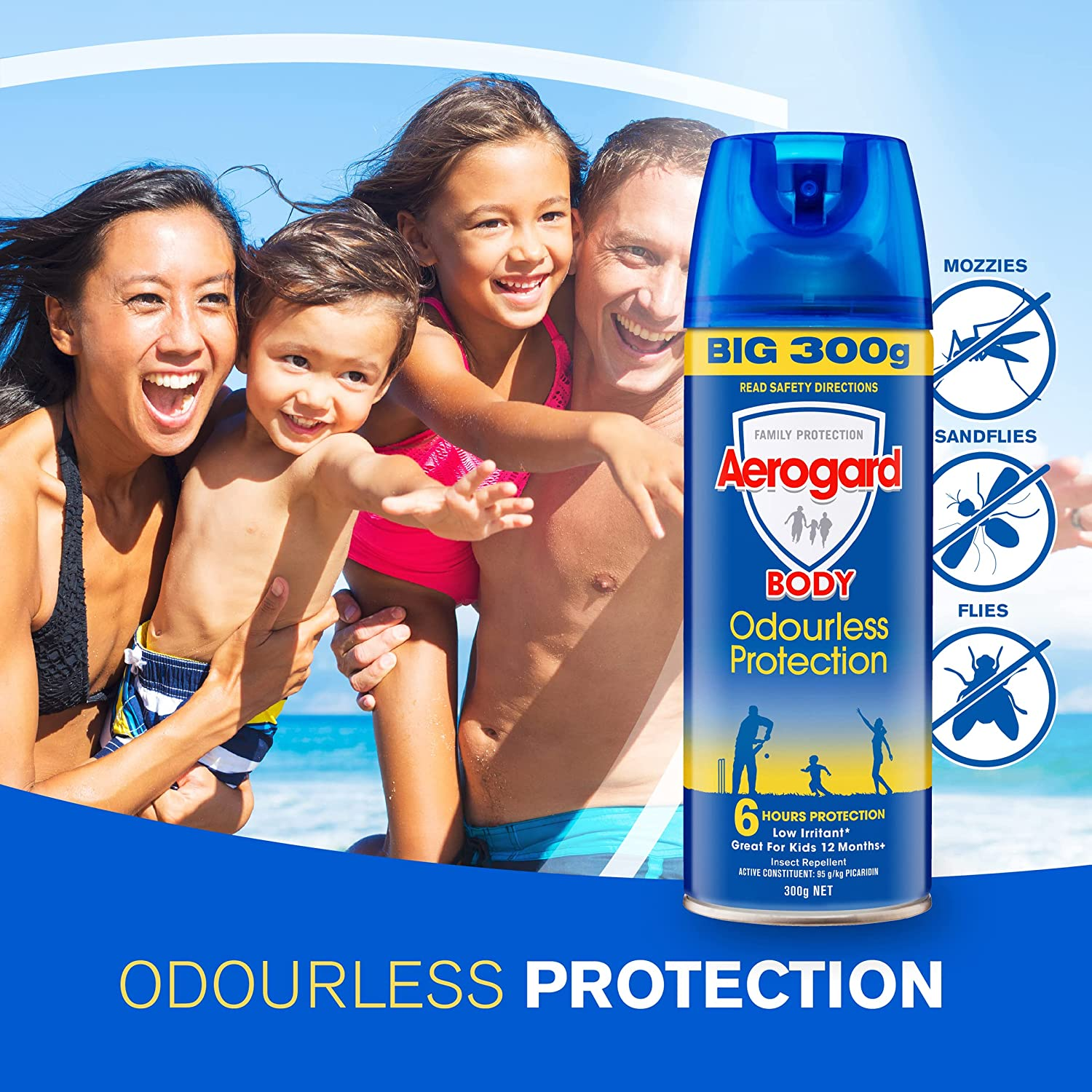Aerogard Odourless Insect Repellent Spray, 300G image number 5