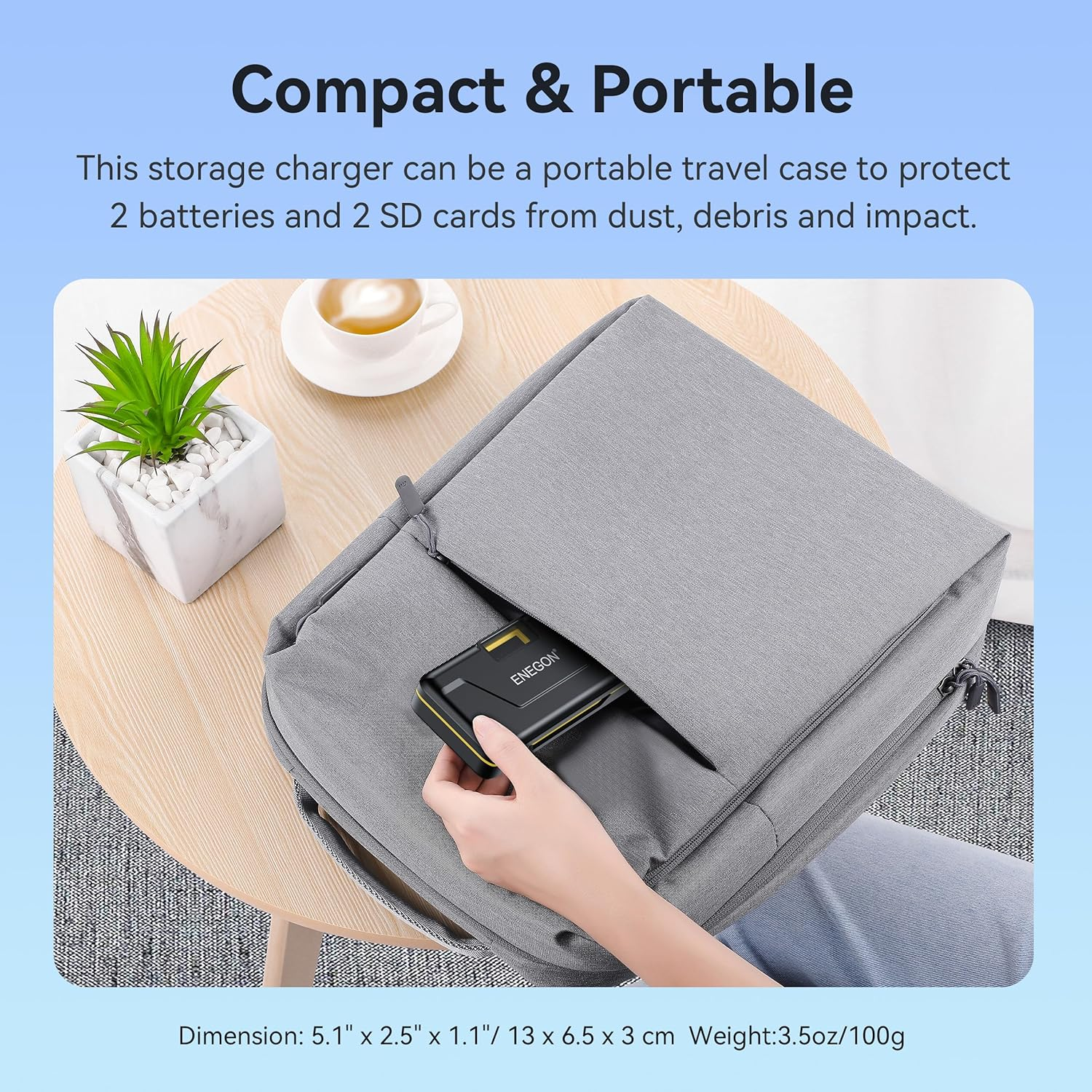 ENEGON EN-EL15/EL15C Dual Battery (3000 Mah) and 20 W Storage Fast Charger Set Compatible with Nikon Z5, Z6, Z7, Z8, Z6Iii, ZF, D7100, D7000, D7200, D610, D810, D800 D600 D800 E E D810 a D880 Digital image number 2