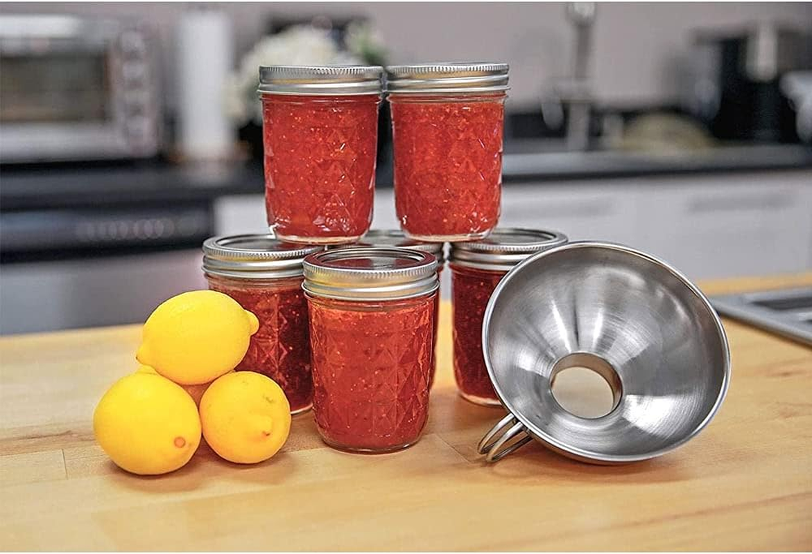 K&uuml;chenprofi 18/10 Stainless Steel Jam Funnel - Silver - Metal Funnels for Kitchen Use - Wide Mouth Kitchen Funnel
