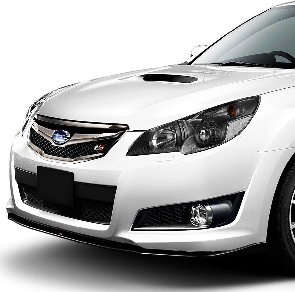 DNA MOTORING HL-OH-SLEG10-BK-CL1 Black Housing Clear Corner Projector Headlights W/Led Side Markers Compatible with 10-14 Legacy Outback image number 5