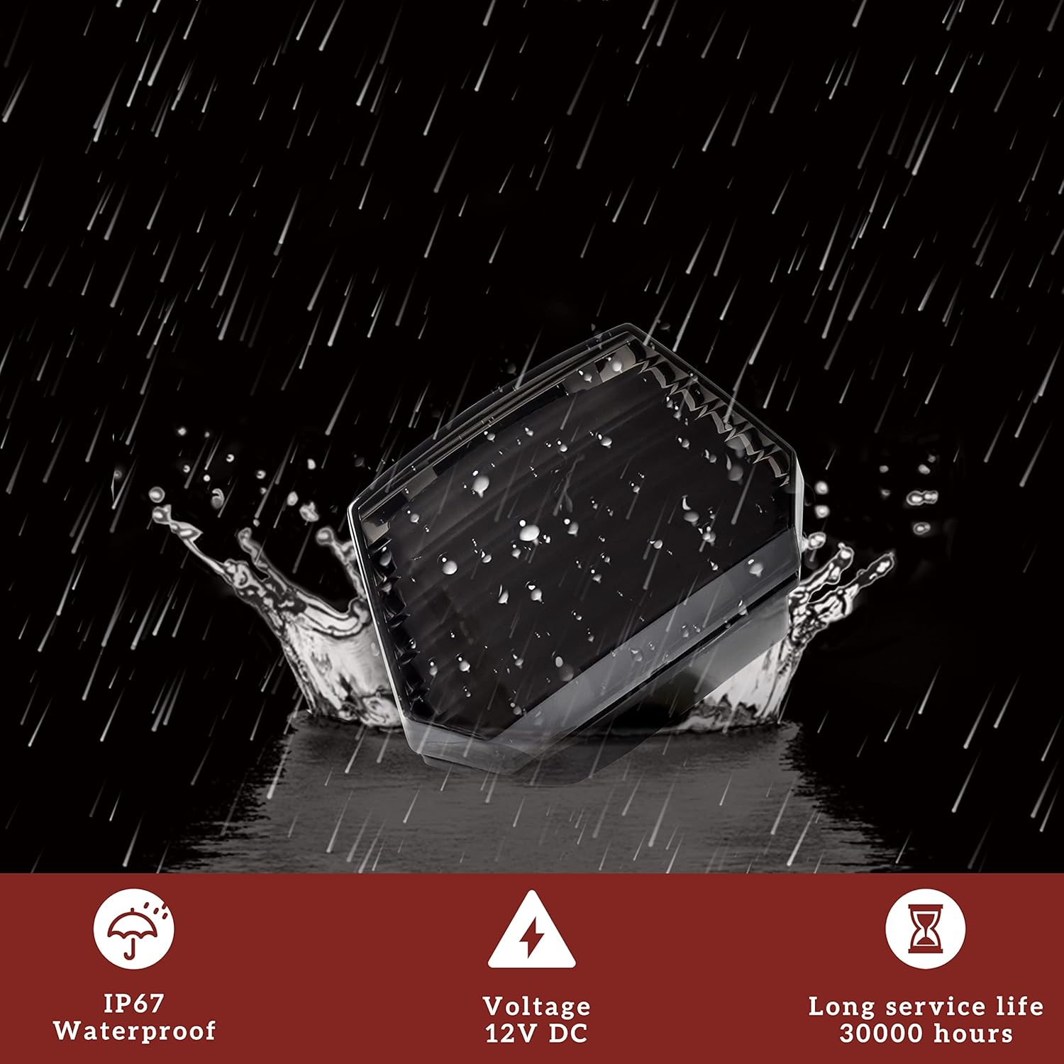 SAUTVS Smoked Black LED Tail Light for Can Am Spyder, UTV Rear Taillight Reverse Light Assembly for Can-Am Spyder F3 All Models Accessories (1PCS) image number 5