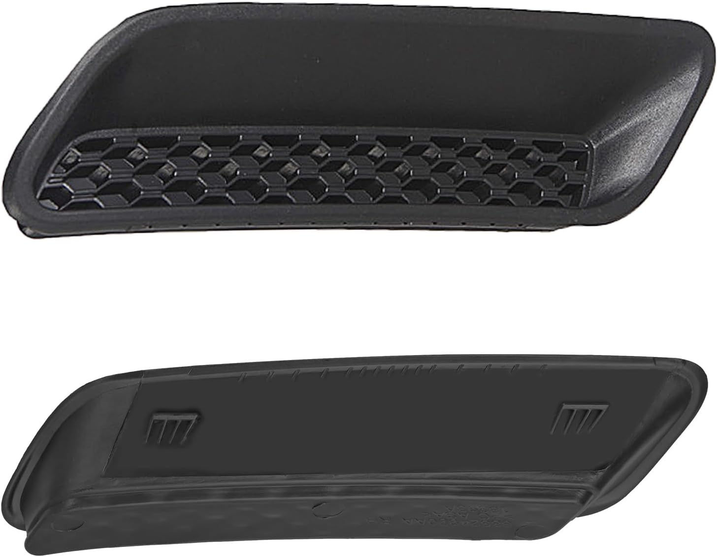 UOIENRT 2Pcs Engine Hood Air Vent Outlet Cover Trim, Left and Right Hood Vent Covers Replacement for Dodge Ram 1500 2500 3500 2010-2019, Replaces 68324991AA 68324990AA (Black)