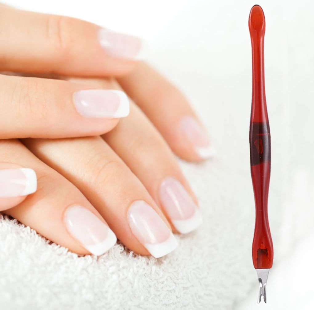 Nail Cuticle Push Trimmer Manicure Pedicure Nail Dead Skin Remover Stainless Steel Removal Pusher image number 3