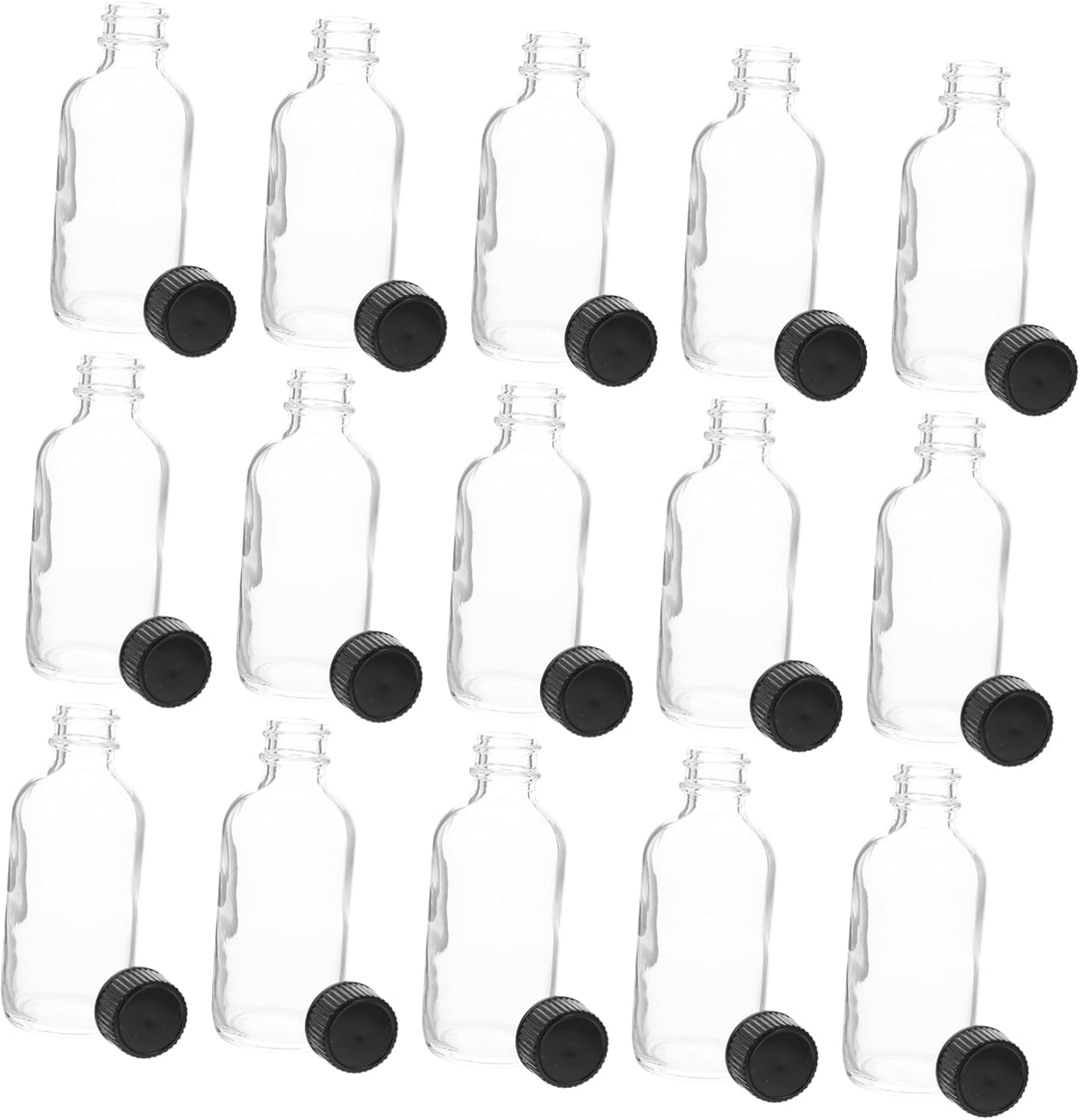 15Pcs Essential Oil Vials Perfume Bottles Multipurpose Glass Sample Bottles