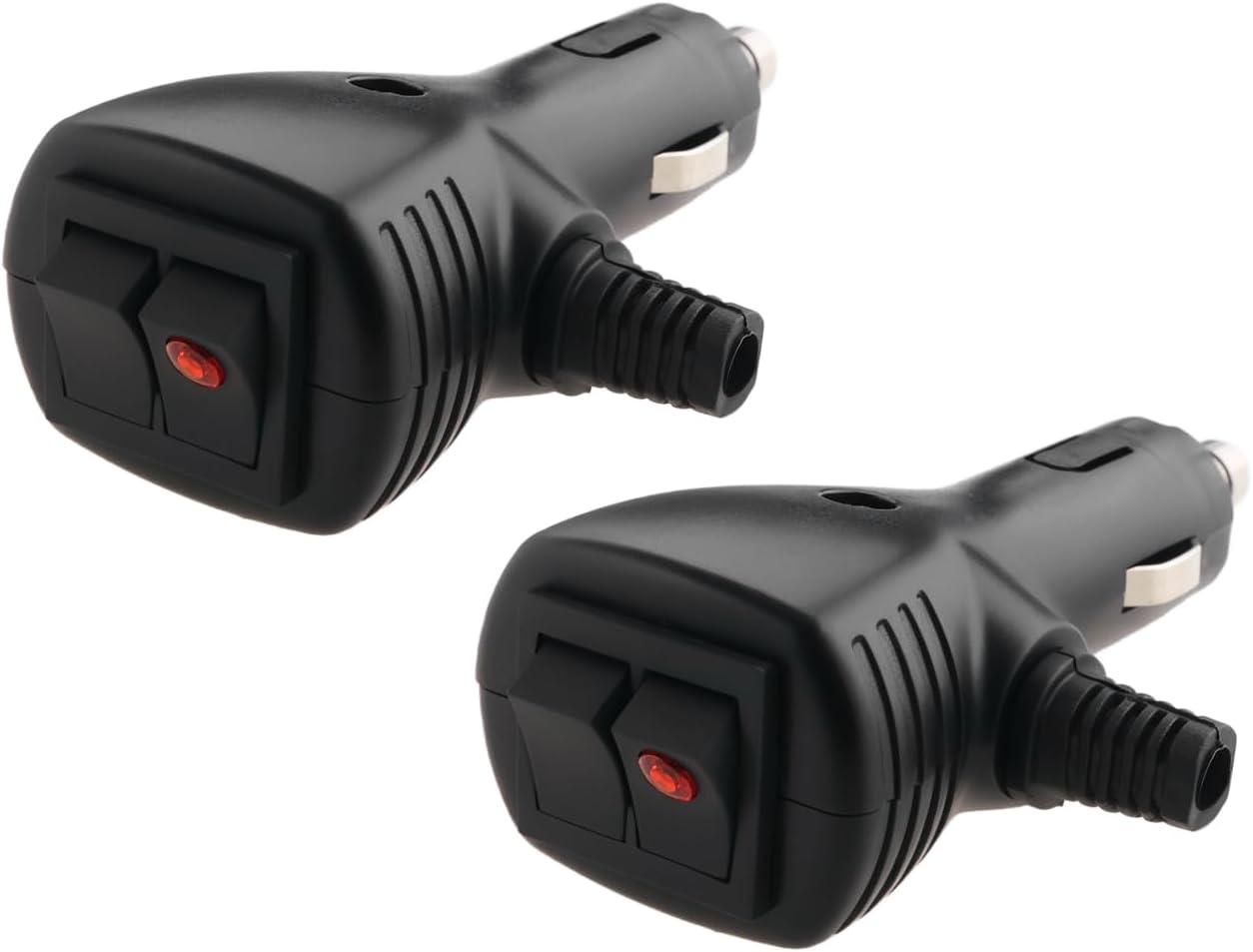 Be in Your Mind 2Pcs Car Cigarette Lighter Plug 12V/24V Cigarette Lighter Socket 10A Fuse Cigarette Lighter Power Plug with LED Indicator for Car Chargers GPS Vacuum image number 5