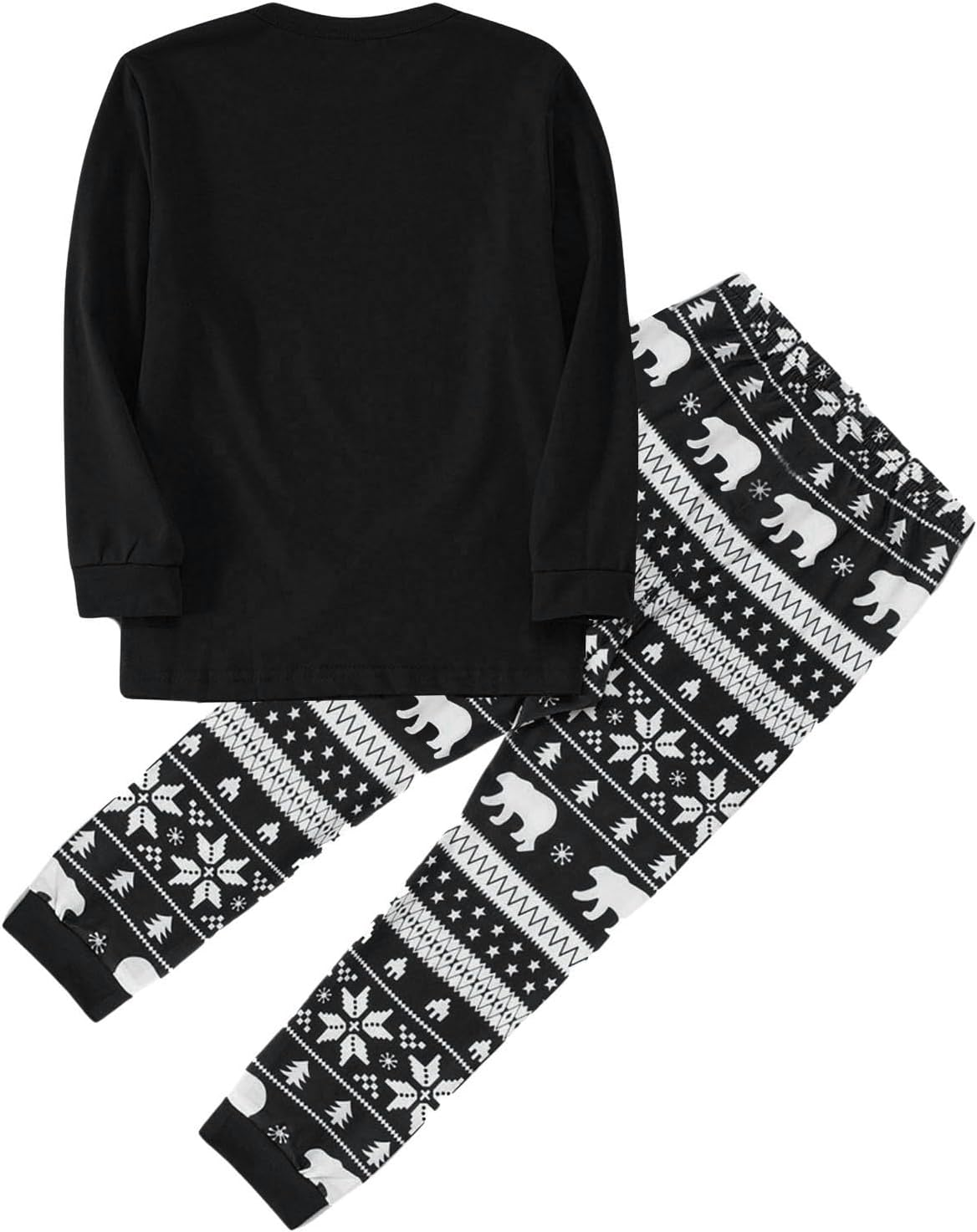 Matching Christmas Pajamas for Family Christmas Tree Print Xmas Sleepwear Holiday Long Sleeve Pjs Set