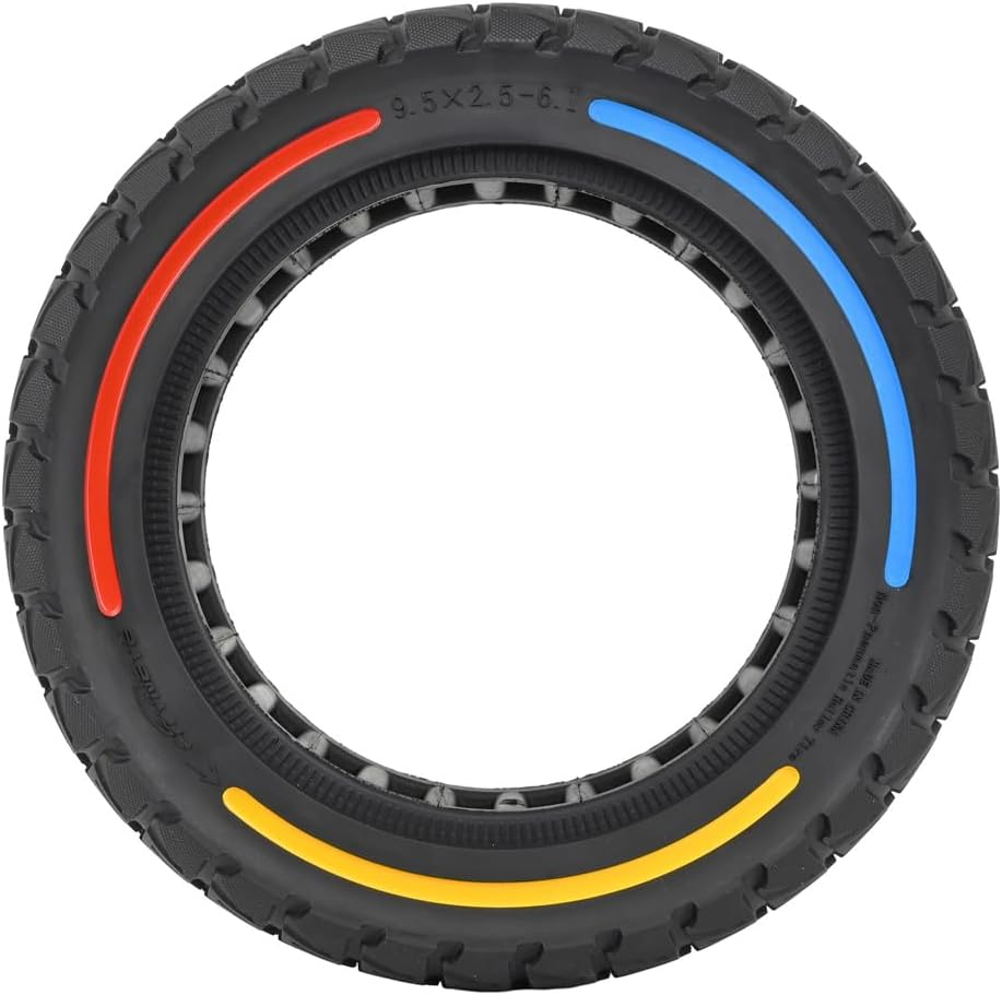 9.5X2.5-6.1 Off-Road Solid Tire Replacement for NIU Kqi3 Pro/Max/Sport Scooter - Puncture-Free, Hassle-Free Maintenance - Anti-Skid, Shockproof 9.5 X 2.50 Inch Tubeless Tire - 3 Color image number 2