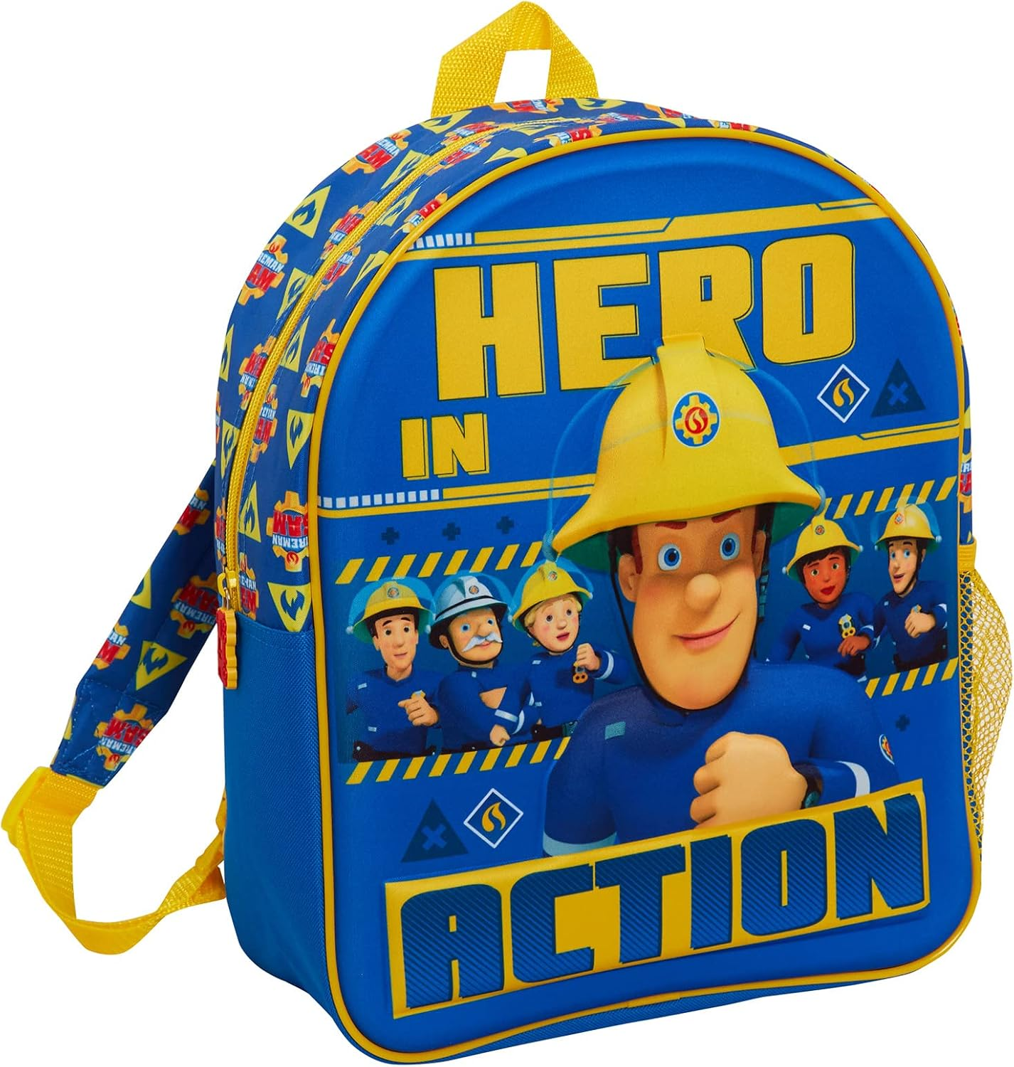 Fireman Sam Bag Boys Backpack for School Kids Firefighter Sports Rucksack School Lunch Bag with Printed Straps image number 6