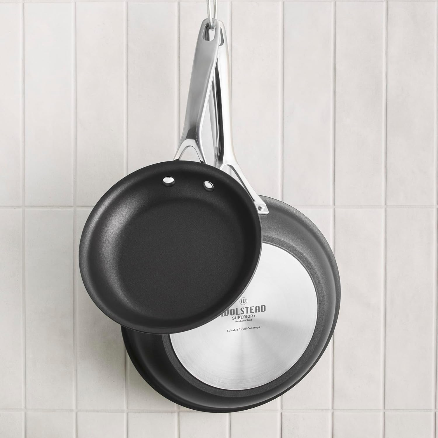 Wolstead Superior+ 6-Piece Nonstick Cookware Set, Triple Layer, Pots and Pans, Induction Base, Oven Safe, PFOA Free image number 1