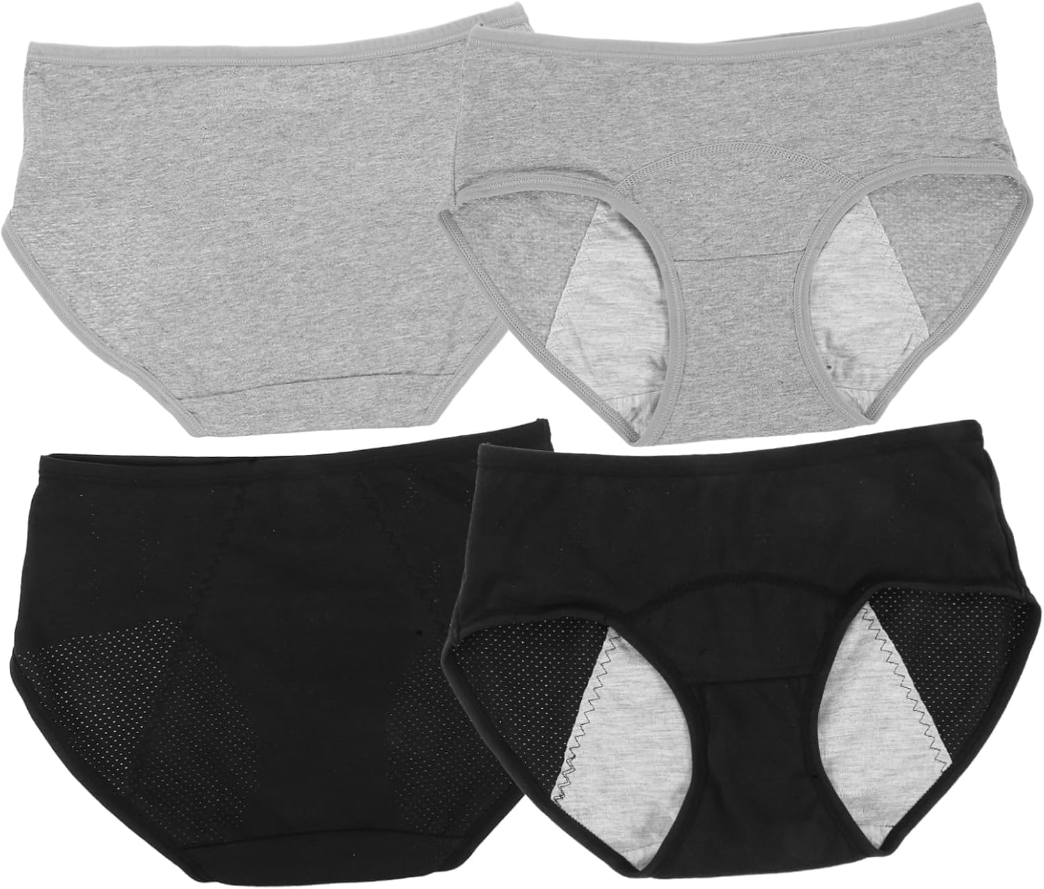 Leak Period Panties for Women Midwaist Comfort Absorbent Breathable Menstrual Underwear Washable Durable for Everyday Use