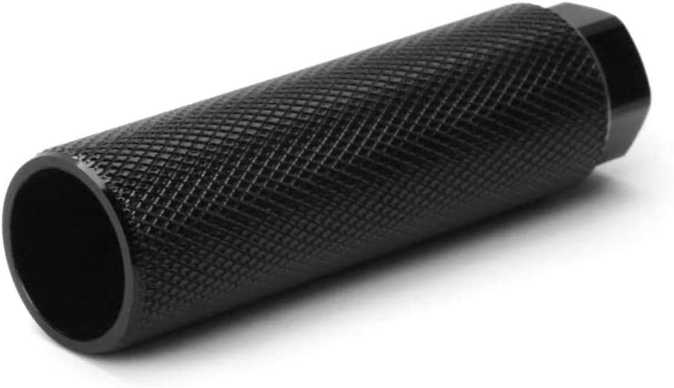 Spacesea 4Pcs Bike Pegs, Aluminum Alloy Anti-Skid Lead Foot Bicycle Pedals, BMX Pegs for Cycling Rear Stunt on 3/8 Inch Axles