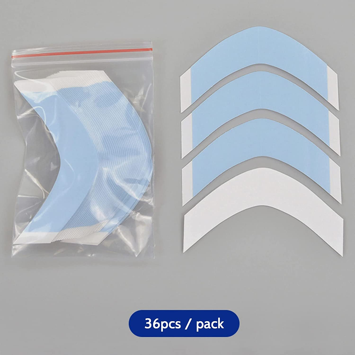 Spacesea 36Pcs/Lot Super Strong Hair Wig Tape Double Adhesive Extension Tape Strips Waterproof for Toupee/Lace Wigs Film CC Shape image number 5