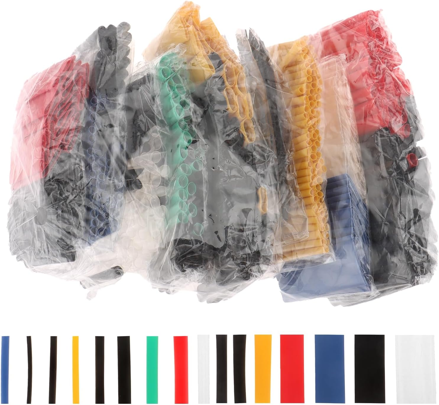DIANN 580Pcs Wire Heat Shrink Tubing Kit Industrial Heat-Shrink Tubing for Wires 2:1 Marine Grade Heat Shrink Wrap Premium Large Electrical Waterproof Heat Shrink Tape 11 Sizes 6 Colored Assorted image number 3