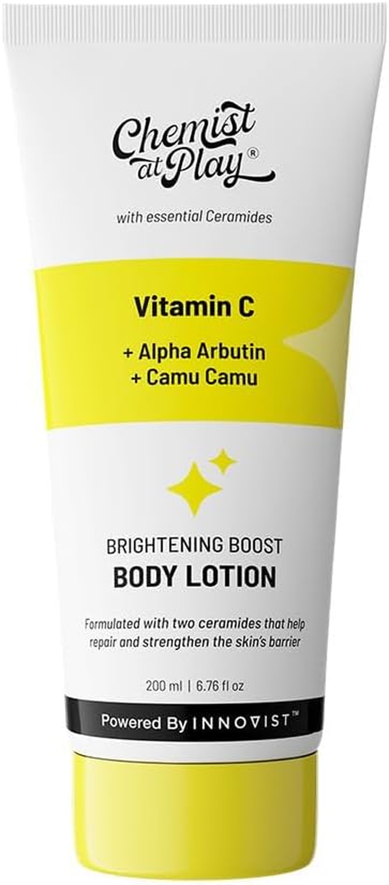 Chemist at Play Brightening Body Lotion with Ceramides | Alpha Arbutin, Camu Camu & Vitamin C | All Skin Types | for Bright, Moisturized & Glowing Skin | 200 Ml image number 1