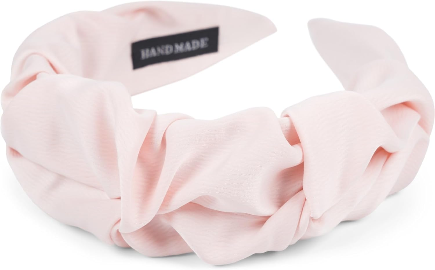 Stylebreaker 04027035 Women'S Headband with Shimmering Braided Surface in Ruffle Look, Hair Band, Colour: Powder Pink - Cognac image number 6