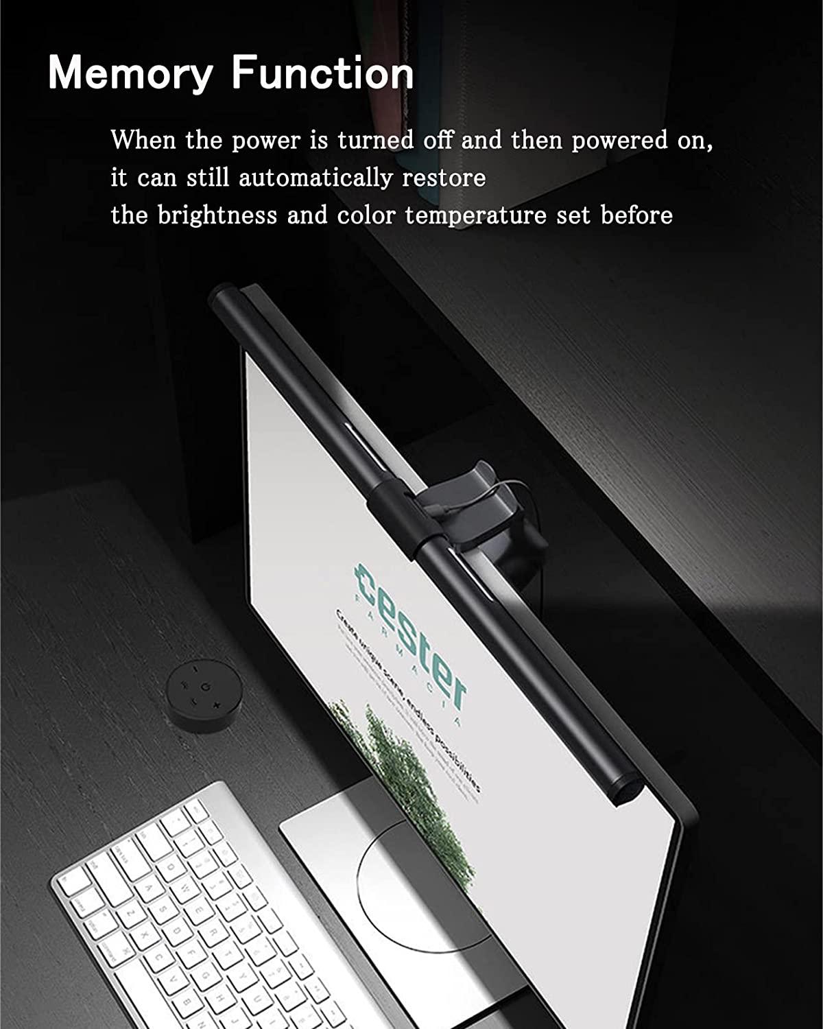 Computer Screen Light for 3-5 Thickness 41CM Monitor Light Bar with Remote Control, Dimless Adjustable Brightness Space Saving, Office, Eyesight Protector image number 3