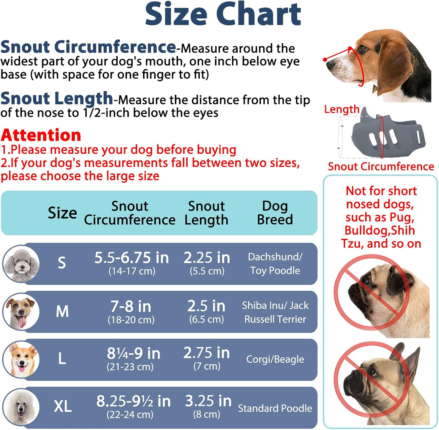 LUCKYPAW Dog Muzzle, Soft Muzzle for Small Medium Dogs Poodle Dachshund, Breathable Silicone Cage Mouth Cover to Prevent Biting and Chewing, Funny Rhino Shaped Muzzle with Adjustable Head Strap image number 3