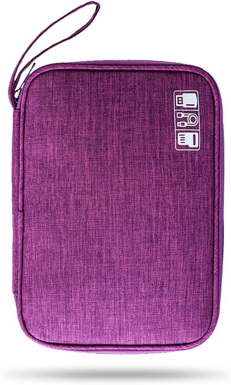 Electronic Organizer Cable Organizer Compact Travel Organizer Bag Electronics Accessories Cases Storage Bag Waterproof for Cable USB SD Card Power Bank Earphone image number 3