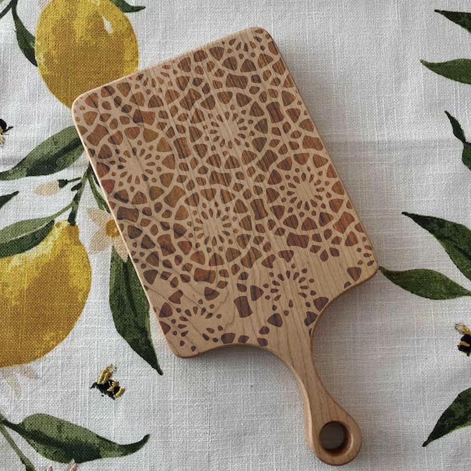 SVNXI 8 Pieces Stencils for Crafts Reusable Texture Spider Stencils Net Wood Grain Stone Spray Paint Layering Stencil Templates for DIY Scrapbook Art (White) image number 3