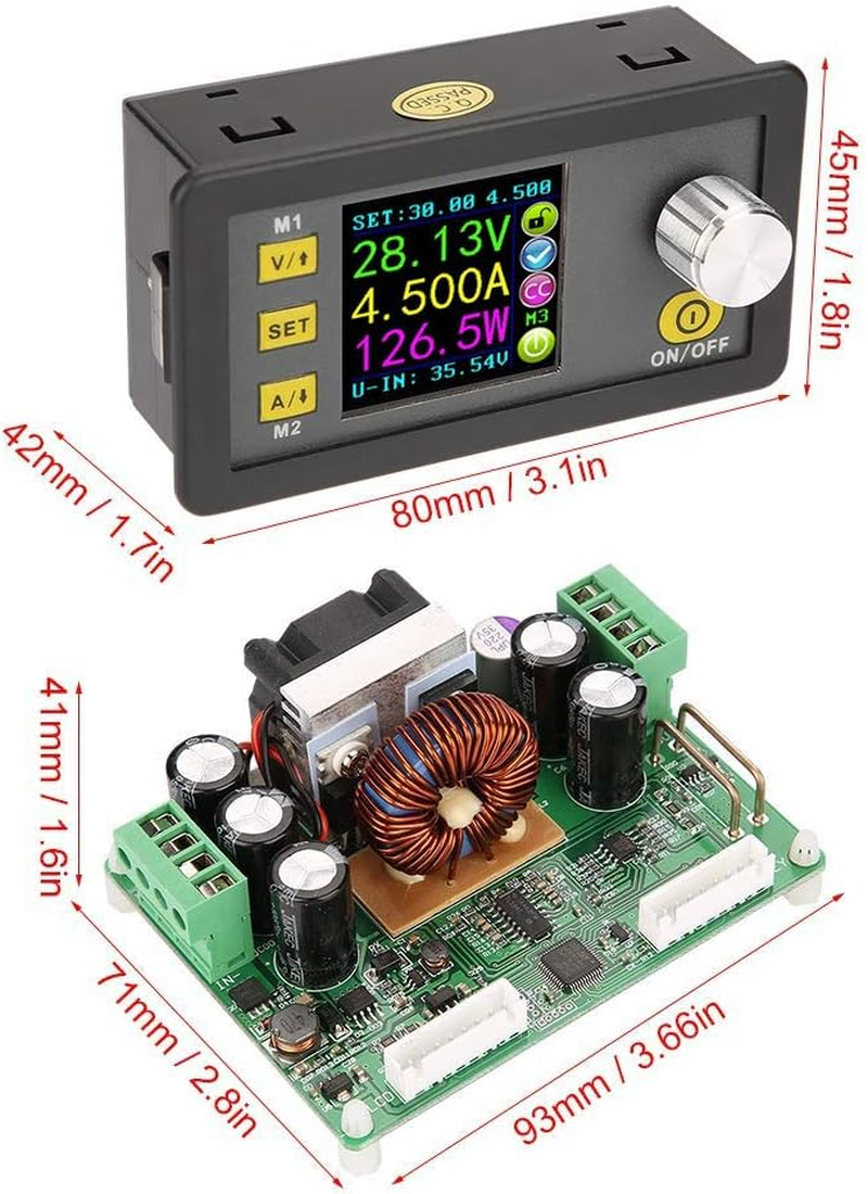 Dollatek DPS3012 30V 12A Constant Voltage Current Step-Down Power Supply Module Buck Voltage Converter Voltmeter image number 6