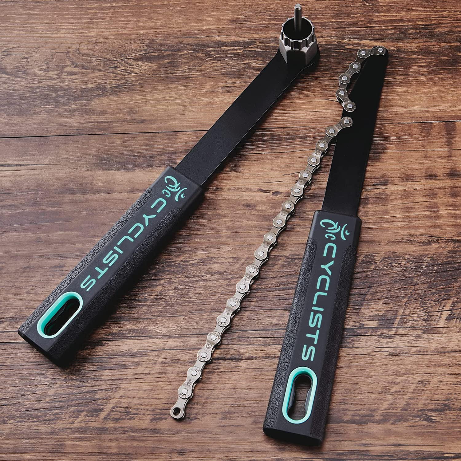 Cyclists Cassette Removal Tool Sets - Chain Whip & Lock Ring Tool for Shimano HG Cassette/Freewheel Install Removal MTB Road Bike 7 8 9 10 11 Speed image number 2